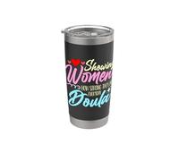 Mostrando a las mujeres lo fuertes que son parteras Doula Vaso térmico de acero inoxidable de doble pared