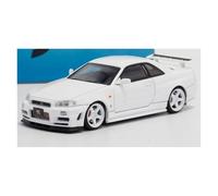 Mostrar vehículos 1:64 para Skyline GTR R34 Nismo Z-Tune Simulación Aleación Modelo de coche Adecuado para colección de decoración o regalo