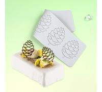 mostsom Molde de encaje hueco 3D de silicona con forma de piña para fondant, molde de chocolate para decoración de pasteles, pasteles, pasteles, pasteles, pasteles, pasteles, decoración de pasta de