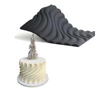 mostsom Molde de silicona para fondant para decoración de tartas, tapete de impresión de fondant, plantilla de relieve para galletas, cupcakes, chocolate, arcilla, reutilizable, flexible, grado