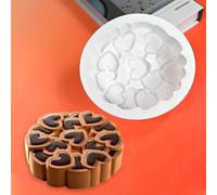 mostsom Molde de silicona para mousse con forma de corazón de amor de 7 pulgadas, molde duradero para gasa, tarta de queso, brownie, postres de boda y festivales, moldes antiadherentes para hornear 3D