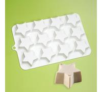 mostsom Molde de silicona Savarin moldes de chocolate Star Mountain Mousse Cake Moldes DIY Moldes para hornear (C_22.6x13.9x2.0 cm)