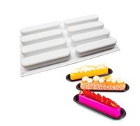 mostsom Moldes de silicona para hornear pasteles de mousse, molde de silicona para chocolate, molde de postre francés para repostería, chocolate, moldes reutilizables antiadherentes de fácil