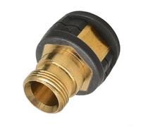 MoSundi 1 conector de agua de alta presión de cobre y ABS para sistemas de lavado a presión Karcher HD5 11 y HD6 15, fijación segura para limpieza de automóviles (A)