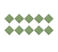 MoSundi 10 adhesivos coloridos antideslizantes extraíbles para azulejos de suelo, 30 x 30 cm, poliéster, para sala de estar y cocina, color verde