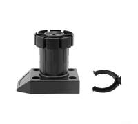 MoSundi 10 patas ajustables de polipropileno, con hebilla, adecuadas para armarios de cocina, armarios de baño, sofás, camas, mesas de café, altura ajustable (8 cm)