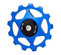 MoSundi 13T CNC Aluminio Desviador Trasero Rueda con Cojinete de Metal, para 8-11 Velocidad MTB Road Bicicleta Rojo (Azul)