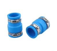 MoSundi 2 adaptadores de manguera de aspiradora de piscina, conector de repuesto de goma para limpiadores de skimmer de piscina, mangueras de bomba de filtro, ajuste a prueba de fugas, color azul