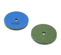 MoSundi 2 almohadillas de pulido de esponja de diamante de 100 mm para mármol y piedra artificial, 7 niveles de grano para molienda precisa, 4 pulgadas de diámetro