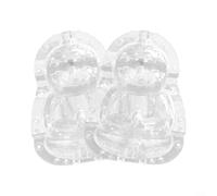 MoSundi 2 moldes moldeadores de verduras y frutas de 5 cm, herramienta de jardín de plástico transparente para cultivar formas lindas en la plantación del patio trasero