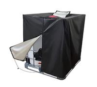 MoSundi 210D - Funda para tanque de agua IBC para exteriores, 1000 L, con acceso con cremallera, resistente al calor y al frío, con ajuste seguro y bolsa de almacenamiento