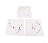 MoSundi 3 cajas de decoración huecas Eid Mubarak, cartulina blanca, diseño de mezquita de luna y estrella para suministros de fiesta de Ramadán y decoración de festivales