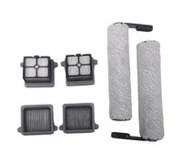 MoSundi 4 filtros y 2 cepillos de rodillo para Tineco para iFloor 5 Breeze para aspiradora, piezas de limpieza reutilizables, pelo de mascotas y escombros