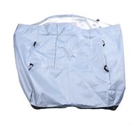 MoSundi 43x38x54 cm Inflable Impermeable Spa Calentador Bomba Cubierta 420D Recubierto de plata para uso al aire libre Negro (gris)