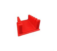 MoSundi Abrazadera de alambre para estación de soldadura, herramienta de estación de trabajo ABS con fuerza magnética ajustable, 64 x 55 x 35 mm, color rojo