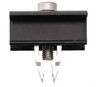 MoSundi Abrazadera de extremo de panel solar de 30-50 mm, aleación de zinc de acero inoxidable, clip de montaje de módulo fotovoltaico para instalación marina RV doméstica (clip medio negro)