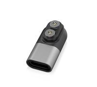 MoSundi Adaptador de base de carga magnética USB C para modelos LEDLENSER P&H (P2R Work, P4R Work, P5R Core, P6R Signature, P7R Signature, H7R Signature, H19R Signature) - Negro, rojo, plata, azul