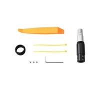 MoSundi Adaptador de cabezal de palanca de cambios de aleación de aluminio para convertir pomos de cambio manuales a transmisión automática, color negro