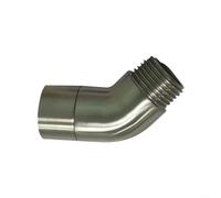 MoSundi Adaptador de codo de ducha G1 2 con ángulo de 135 grados, conector de cabezal de ducha de mano de acero inoxidable 304, rosca interna y externa, para una fácil instalación