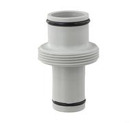 MoSundi Adaptador de manguera de piscina de 1.5 a 1.25 pulgadas para sistemas Intex, conector recto de plástico con sellos de goma