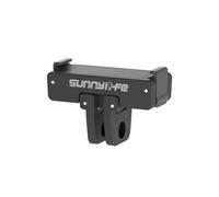 MoSundi Adaptador de montaje de liberación rápida para DJI Osmo 4/3/2, puerto de tornillo de 1/4 pulgadas con bayoneta plegable de dos mandíbulas, adaptador de trípode de aleación con ventosa y cierre