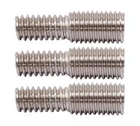 MoSundi Adaptador de tornillo reductor de rosca de acero inoxidable de 7 mm a 6 mm, pernos de doble extremo con especificación para reparación de bolsas de ciclismo y alforjas (3 piezas)