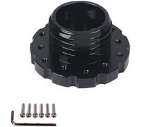 MoSundi Adaptador de volante de aleación de aluminio para Thrustmaster T300, T500, para ruedas de carreras TS-PC, TX, para soporte de montaje compacto Sim Racing, color negro
