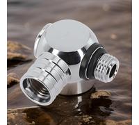 MoSundi Adaptador giratorio para regulador de 1ª etapa, rotación de 360°, conector de puerto LP/HP de latón que reduce el estrés de la manguera (adaptador LP)