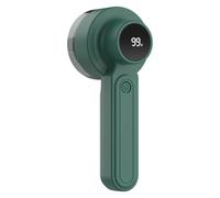 MoSundi Afeitadora eléctrica de pelusa con sistema de 6 cuchillas, removedor de tela recargable para ropa, rodillo de pelusa portátil con gran contenedor de residuos y pantalla inteligente, color