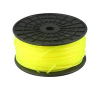 MoSundi Alambre de repuesto cuadrado amarillo para desbrozadoras de césped, 3 mm x 100 m, nailon, compatible con Efco, Honda, Bu-ko, Kaaz, Oleomac y más