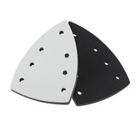 MoSundi Almohadilla de lijado con 7 agujeros para lijadora triangular, material EVA, tamaño de 150 x 100 mm, compatible con la mayoría de discos de lijado, una sola pieza
