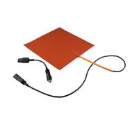 MoSundi Almohadilla térmica de silicona para alfombrilla de 12 V 100 W para bolsa de entrega de alimentos de 28 x 28 cm, color naranja, con protección contra sobrecalentamiento y cable de alimentación