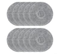 MoSundi Almohadillas de microfibra lavables compatibles con ROBOROCK para SAROS 10R S9 MaxV Slim Z70 Vacuum para limpieza profunda en suelos duros, paquete reutilizable (paquete de 10)