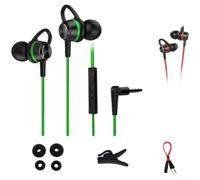 MoSundi Auriculares para juegos con sonido envolvente 7.1 con micrófono de silencio abatible para PS5, portátil, móvil, auriculares de audio transparente (C)