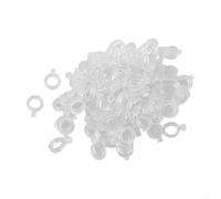 MoSundi Bandas de pesca, 100 unidades, bandas elásticas transparentes para carpa y aparejos de pesca gruesos, accesorios para sujetar cebos de 2 a 12 mm de forma segura (M)