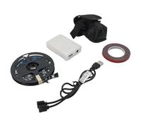 MoSundi Barra de luz LED colorida para Xiaomi M365 para Pro Max E-Scooter, tira decorativa intermitente multimodo, instalación de lámpara de PVC impermeable, para negro y blanco