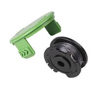 MoSundi Bobina y tapa de cubierta para recortadora Greenworks 24 V, 15 mm x 6 m, ABS y nailon, para Greenworks 21287