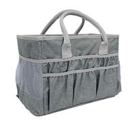 MoSundi Bolsa organizadora de arte resistente al agua, bolsa de almacenamiento de manualidades de 4 galones con 12 bolsillos, poliéster para material, a prueba de salpicaduras para artistas y