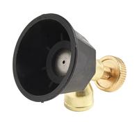 MoSundi Boquilla de atomización agrícola ajustable para cabezal de aspersor Cyclone, pulverizador de jardín de aleación con acabado negro, 5 x 4,6 cm, interfaz de rosca de 14,5, 1 unidad