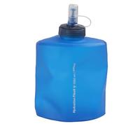 MoSundi Botella de agua deportiva plegable de 2000 ml, a prueba de fugas y portátil, ancha para la boca para un fácil llenado, hecha de goma TPU, sin BPA, para senderismo, correr, camping, color azul