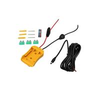 MoSundi Cable de alimentación CC para Starlink Mini: adaptador portátil de 3.3 pies compatible con batería Dewalt, naranja 12 AWG, paquete individual