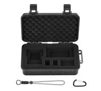 MoSundi Caja de almacenamiento para cámara DJI OSMO360, polipropileno absorbente de golpes y funda de esponja con gran capacidad 25,5 x 15 x 7,5 cm, ranura para tarjetas dedicada y diseño de partición