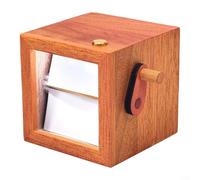 MoSundi Caja de fotos abatible personalizada con iluminación LED, marco de animación de manivela de madera para 8 o 16 fotos, San Valentín (madera naranja-8 piezas)