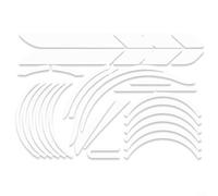 MoSundi Calcomanías reflectantes de PVC para scooter eléctrico 36X28cm Autoadhesivo Visibilidad nocturna Reflector de seguridad Ligero Anti Colisión Decoración(36X28cm)