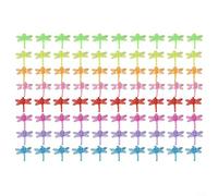 MoSundi Clips de soporte de plantas de libélula para plantas trepadoras, bridas de plástico para jardín, paquete de 70 a 100 (8 colores)