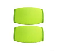 MoSundi Cojín de barbilla para casco de fútbol, 2 unidades, para reducción de impacto, para equipos de lacrosse, protector de espuma flexible, color negro, azul y verde, 12 x 7,5 cm (verde)