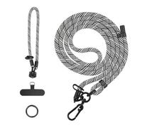 MoSundi Correa de mano antipérdida para Insta360 X5, cuerda diagonal de poliéster con ajuste seguro, 20 x 15 x 0,2 cm, color negro y blanco