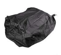 MoSundi Cozze 90347 - Funda impermeable para horno de pizza a prueba de polvo y parrilla de gas de 17 pulgadas, tela Oxford 420D con correas ajustables y cordón, color negro, 58 x 58 x 28 cm