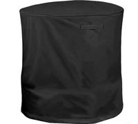 MoSundi Cubierta antipolvo para cortadora de madera al aire libre, 85 x 110 cm, tela Oxford 420D, negro o gris (negro)