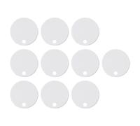MoSundi Cubierta de plástico para tornillo de asiento de inodoro, impermeable, óxido - Tapa de bisagra decorativa para baño, 50 mm/60 mm/65 mm, color blanco (paquete de 10)